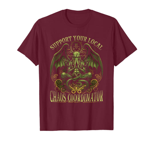 Cthulhu Chaos Coordinator, Cosmic Horror Cthulhu T-Shirt