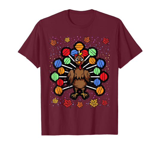 Turkey Lollipop Thanksgiving Day Funny Candy Boys Girls Kids T-Shirt