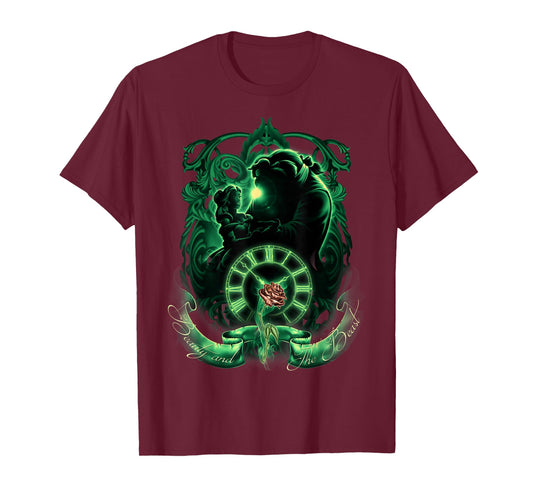 Disney Beauty and the Beast Glow Tale As Old As Time Poster T-Shirt