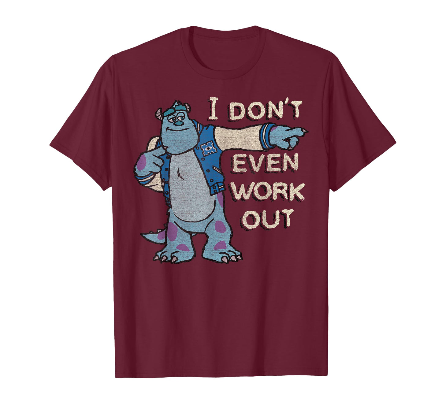 Disney Monsters University I Don't Even Work Out Sulley T-Shirt