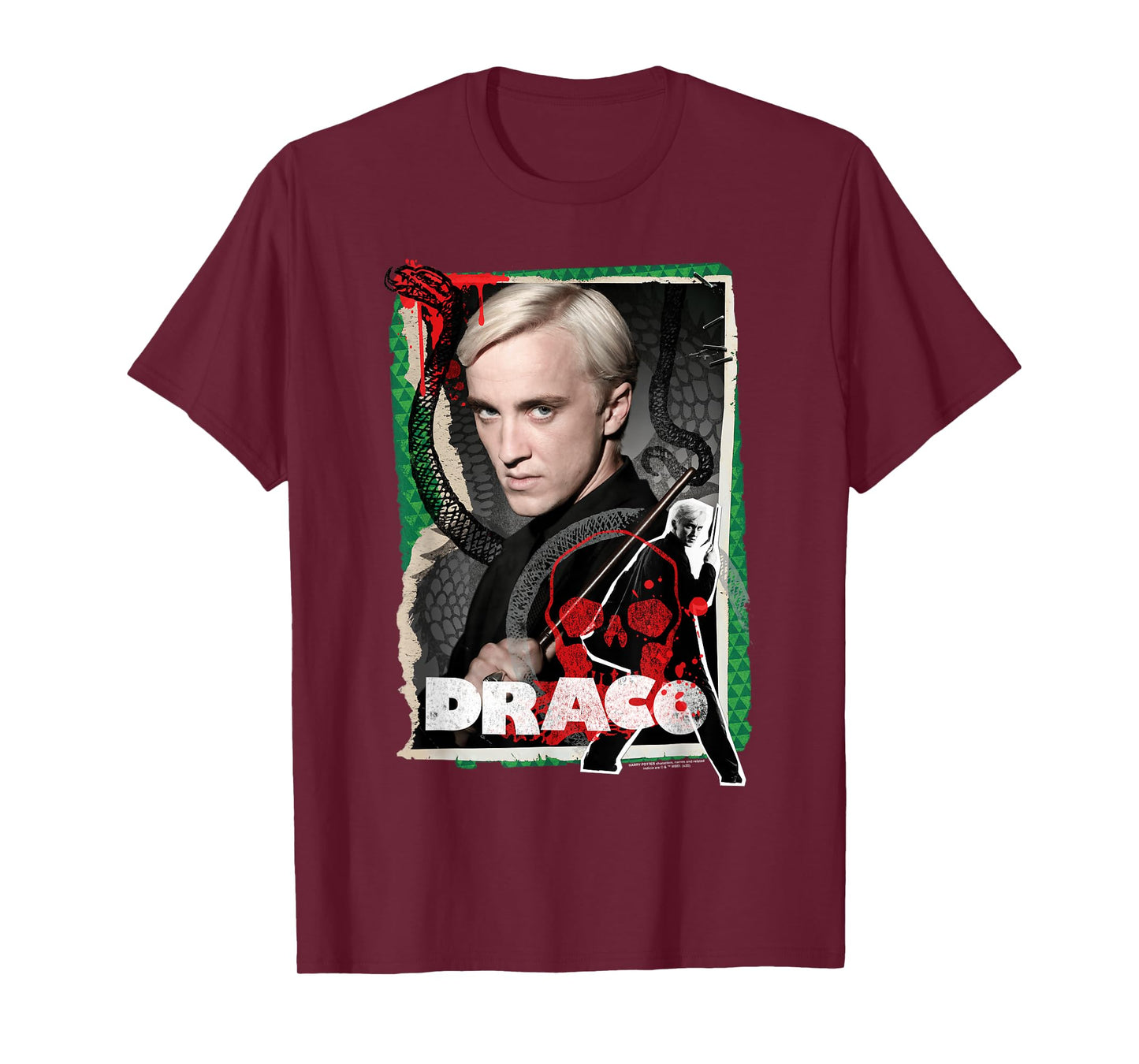 Harry Potter Draco Malfoy Photo Collage T-Shirt