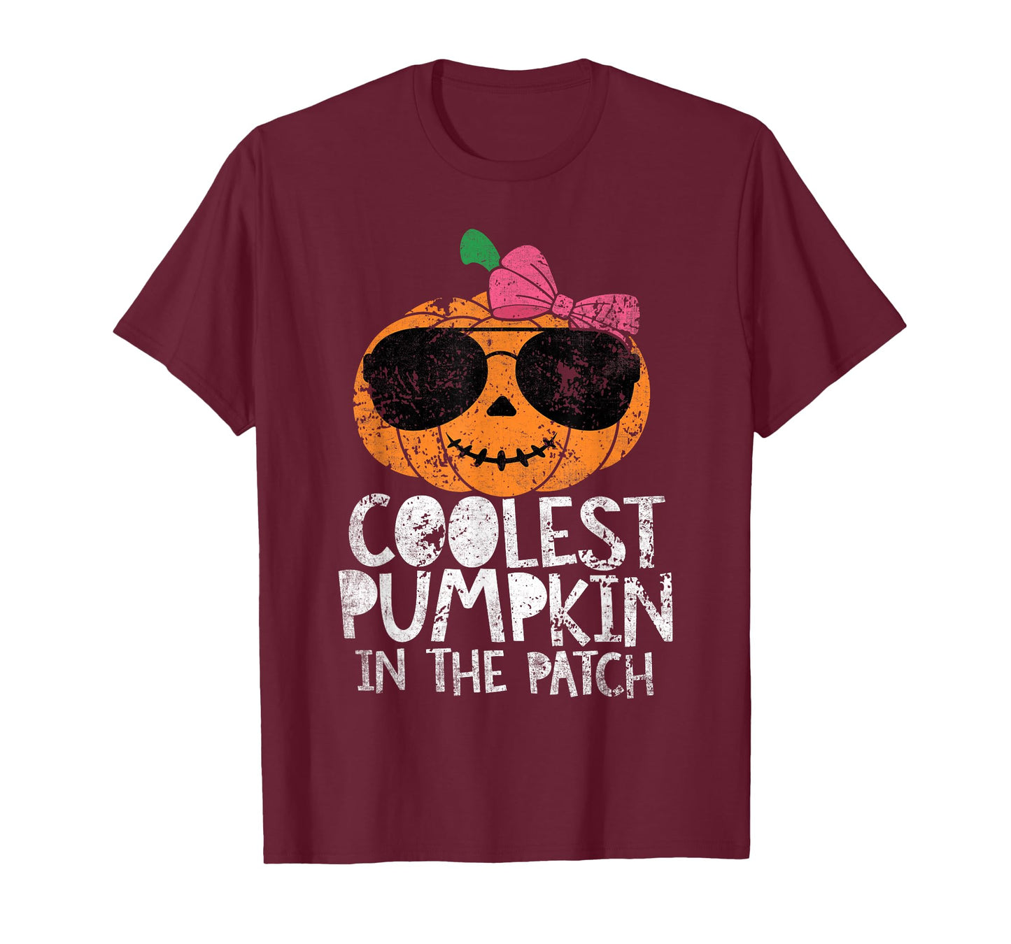 Kids Coolest Pumpkin In The Patch Halloween For Girls Teens T-Shirt