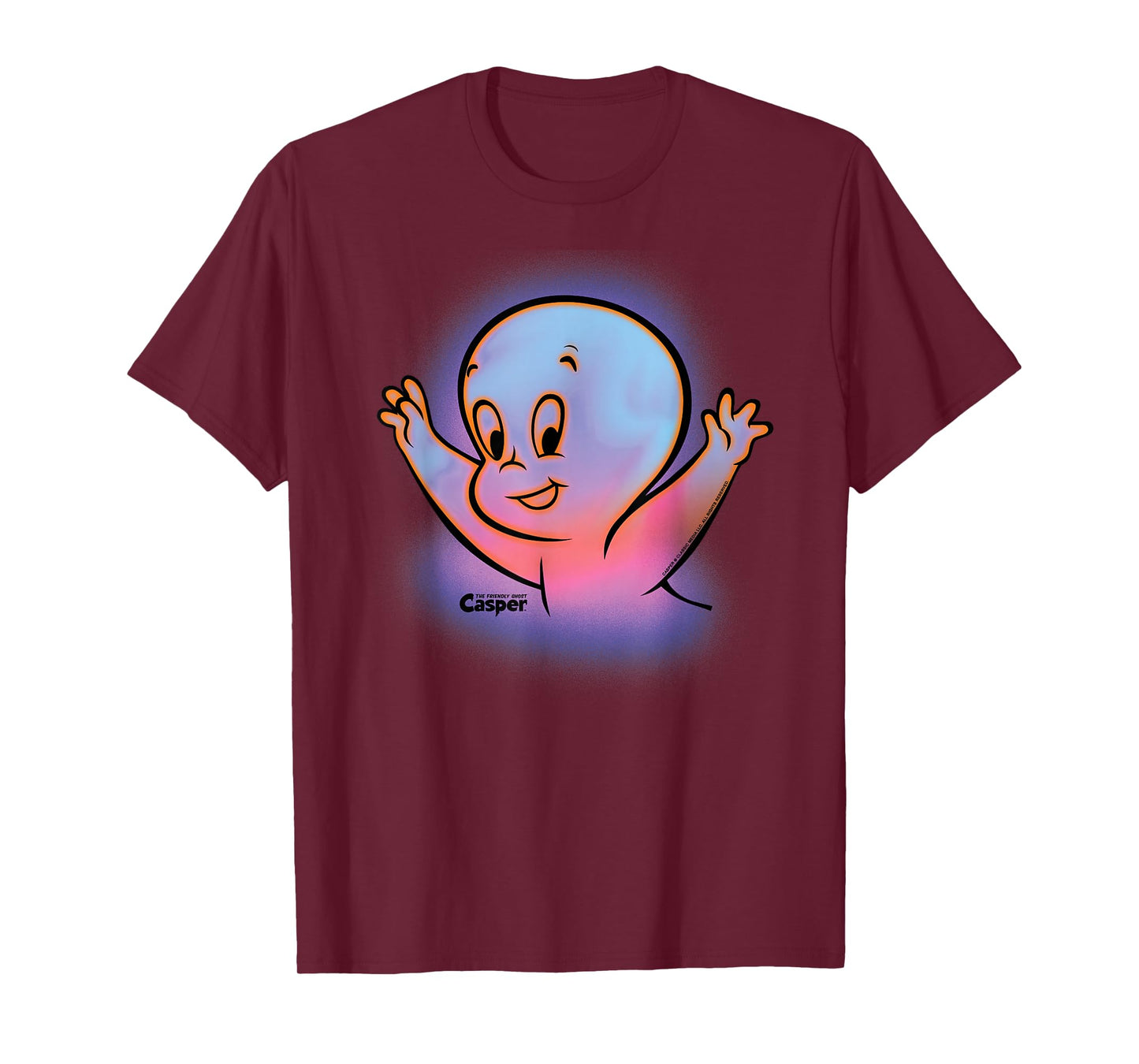 Casper the Friendly Ghost Halloween Retro Glow T-Shirt