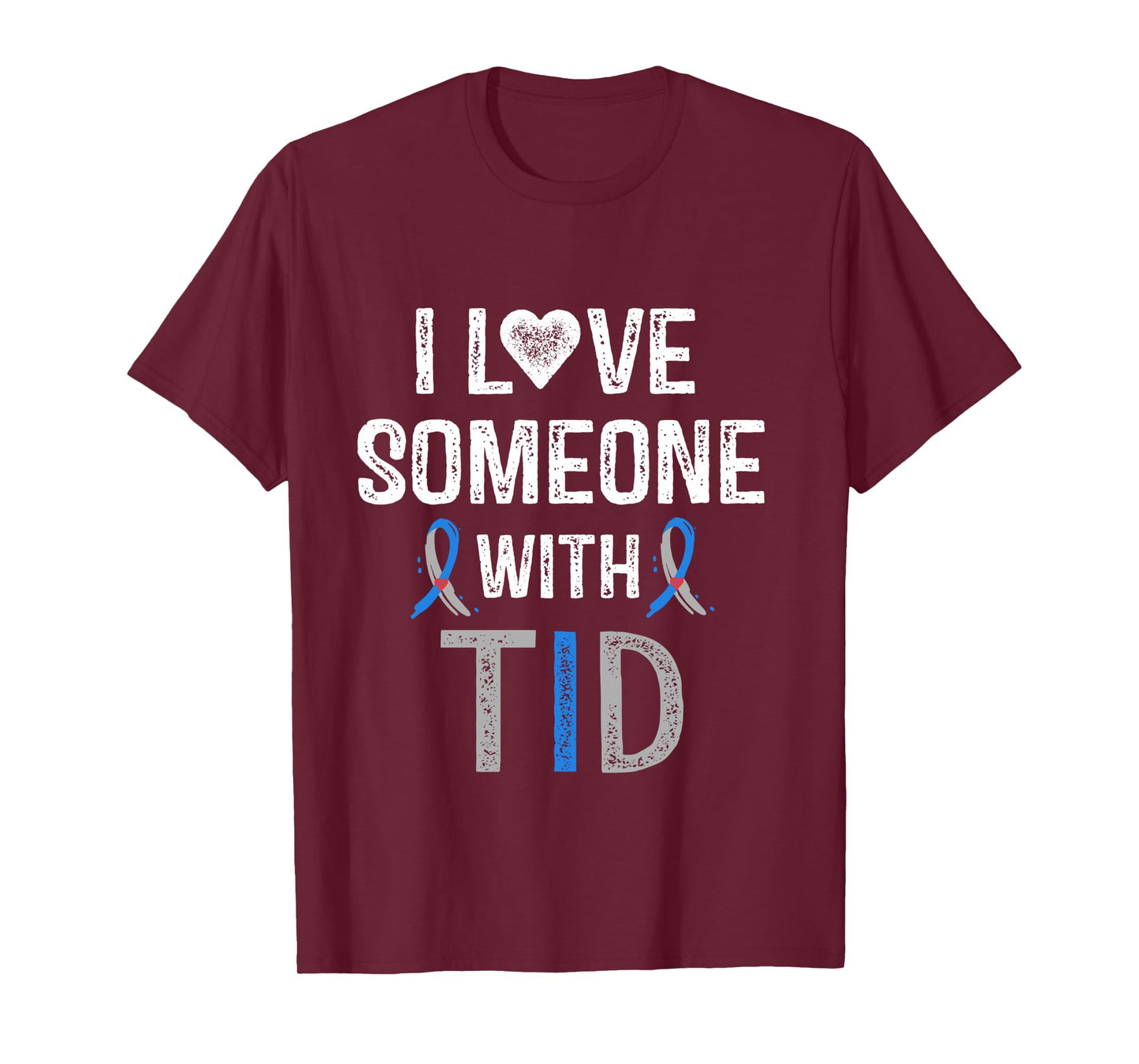 I Love Someone With T1D Shirt Type 1 Diabetes Awareness Gift Long Sleeve T-Shirt