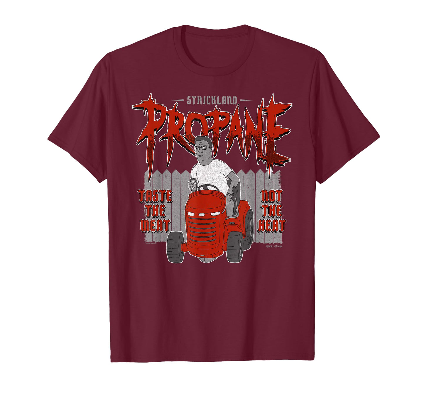 King of The Hill Heavy Metal Strickland Propane Hank Cartoon T-Shirt
