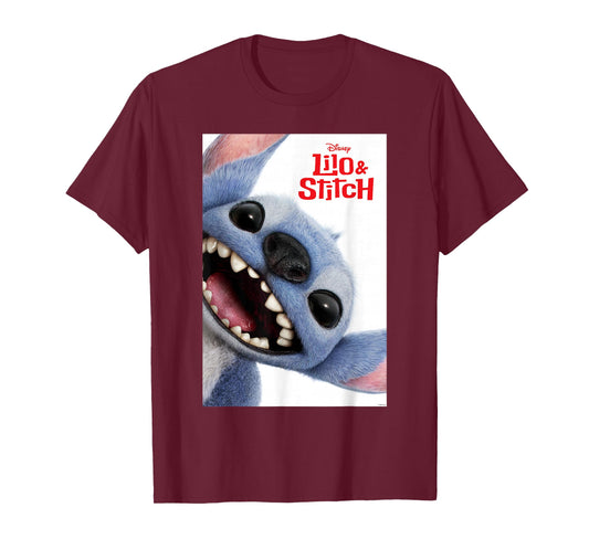 Disney Lilo & Stitch Big Stitch Face Movie Poster T-Shirt