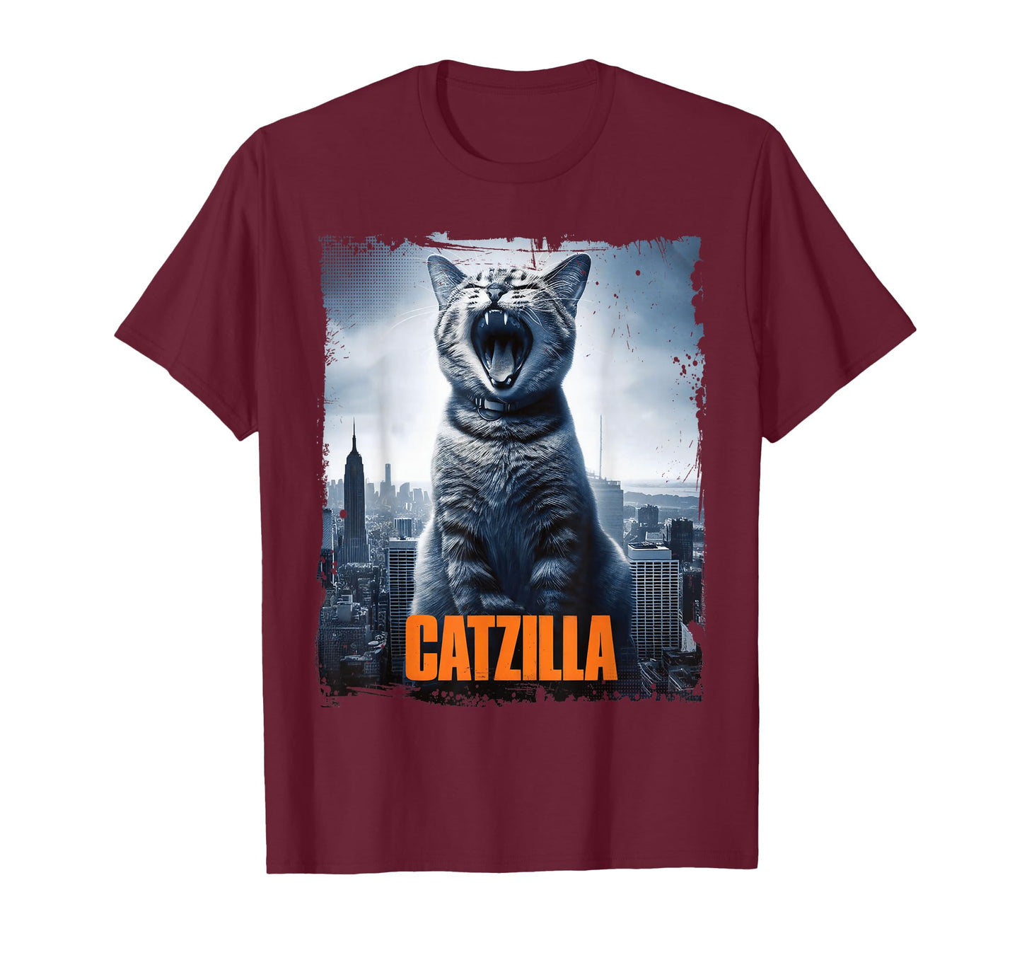 Monster Catzilla Parody Cat for Cats Lover Cat Mom Cat Dad T-Shirt