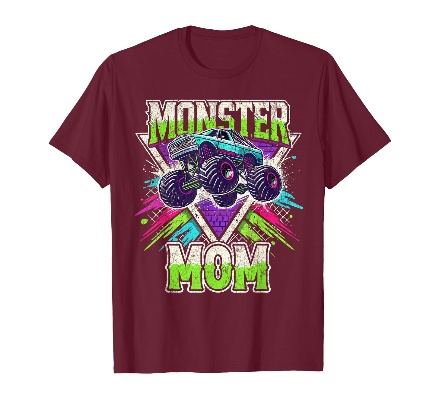 Matching Monster Truck Costume, Jam Birthday Monster Mom T-Shirt