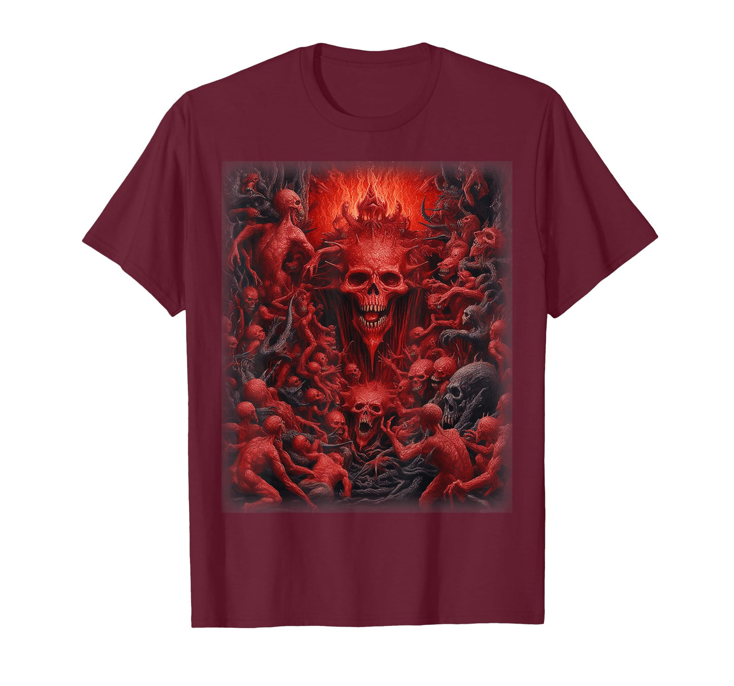 Visions of Hell | Satan Devils Demons Monster Skeleton Skull T-Shirt