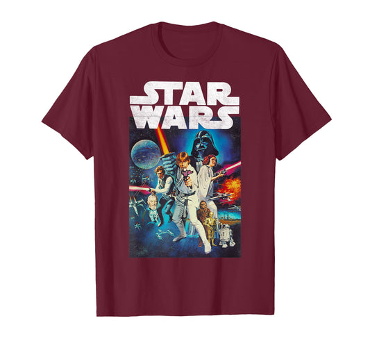 Star Wars Vintage Cast Poster Disney+ T-Shirt