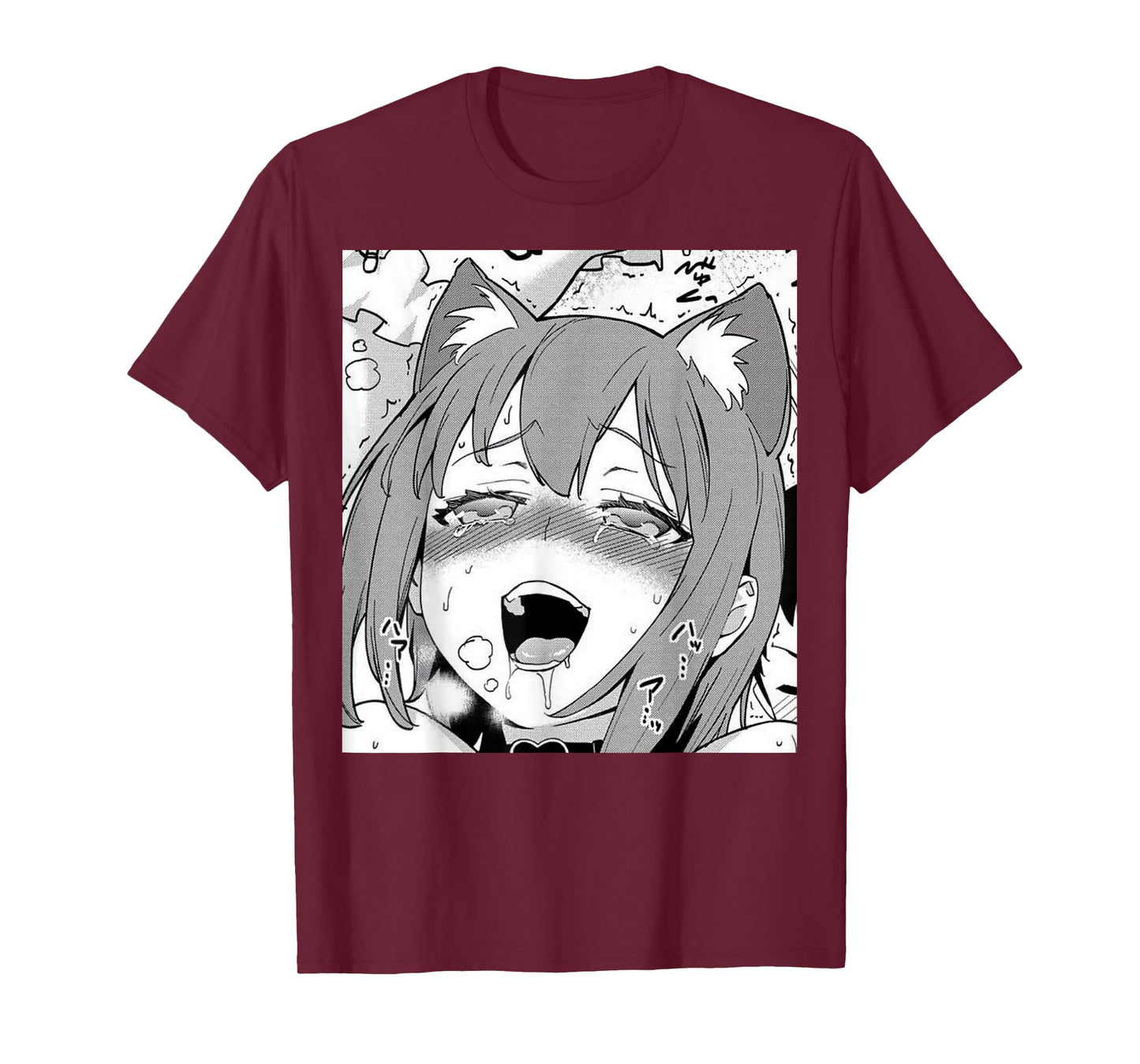 Neko/Cat Ahegao Girl Anime Otaku Weeb Love T-shirt T-Shirt