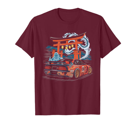 Japanese Car Tshirt Men JDM Japan Street Racing Streetwear T-Shirt