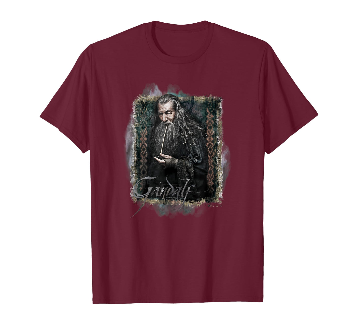Warner Bros. Hobbit Gandalf Unisex-Adults & Kids T-Shirt, Grey, Small, Short Sleeve, Classic Fit