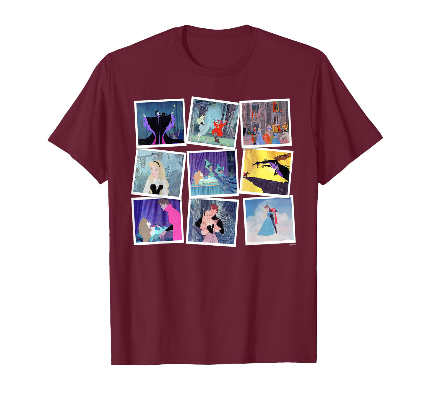 Disney Princess Aurora Sleeping Beauty Famous Movie Frames T-Shirt