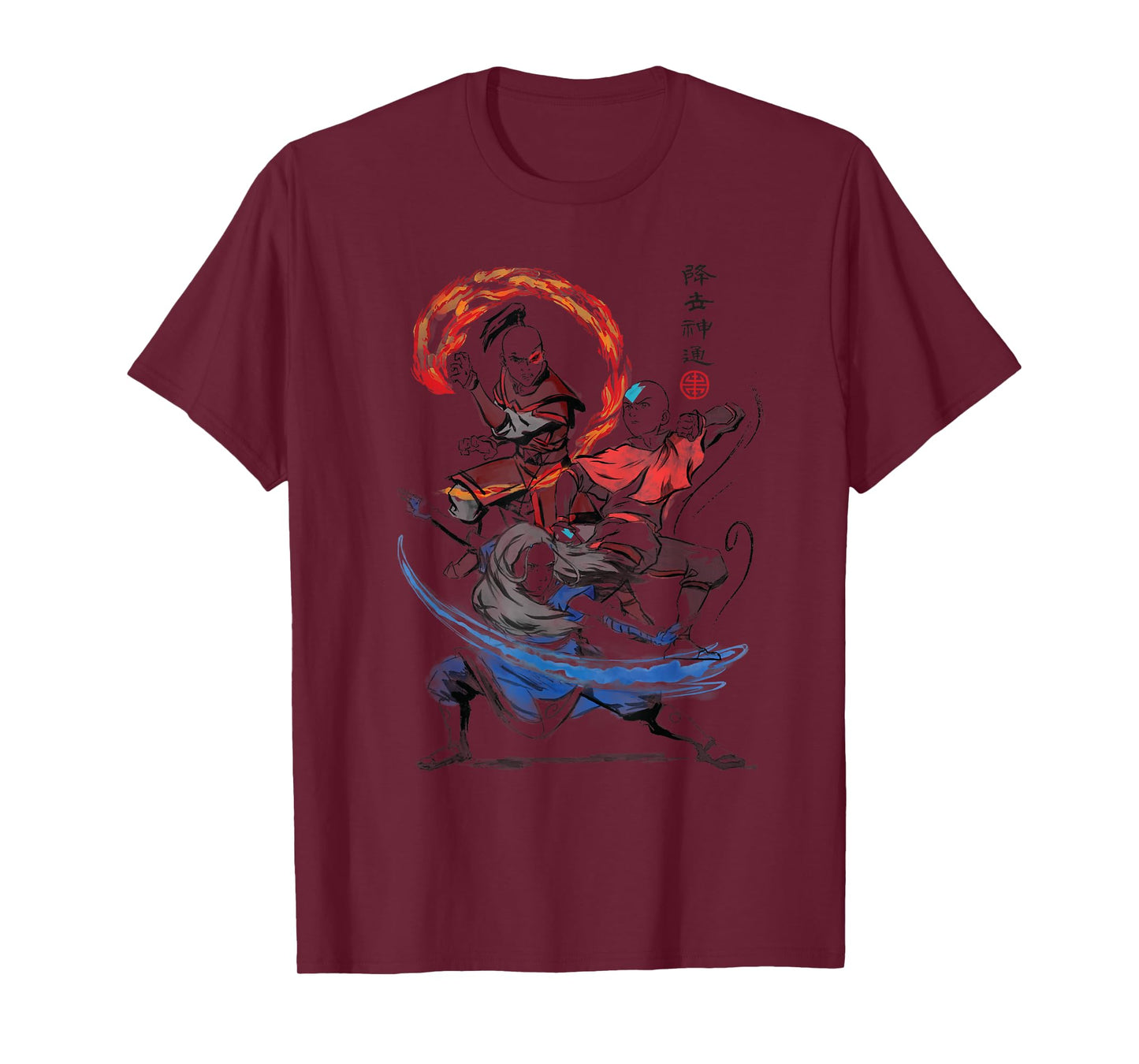The Last Airbender Air Water and Fire Signs T-Shirt