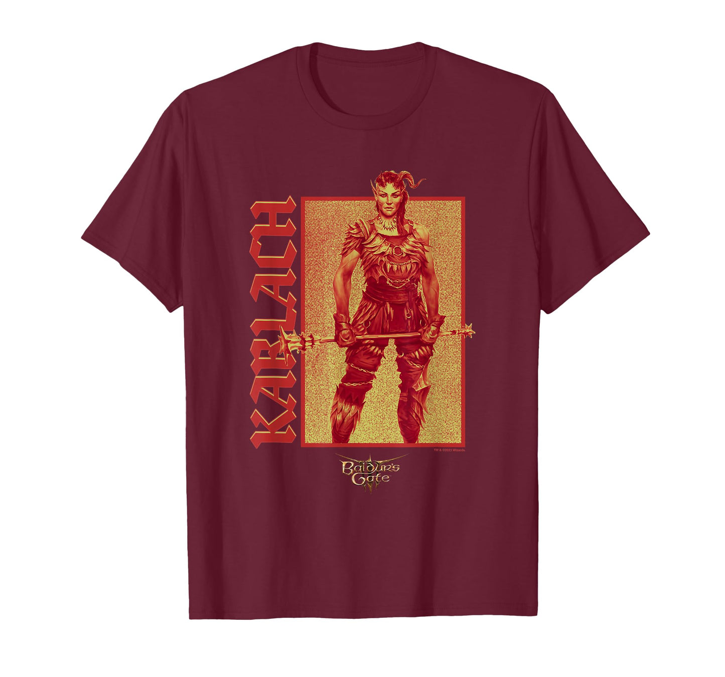 Dungeons & Dragons Karlach Confident Pose Big Chest Poster T-Shirt