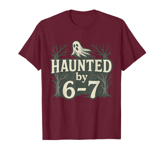 67 Meme Halloween Haunted Ghost - Six Seven Gen Alpha Z T-Shirt