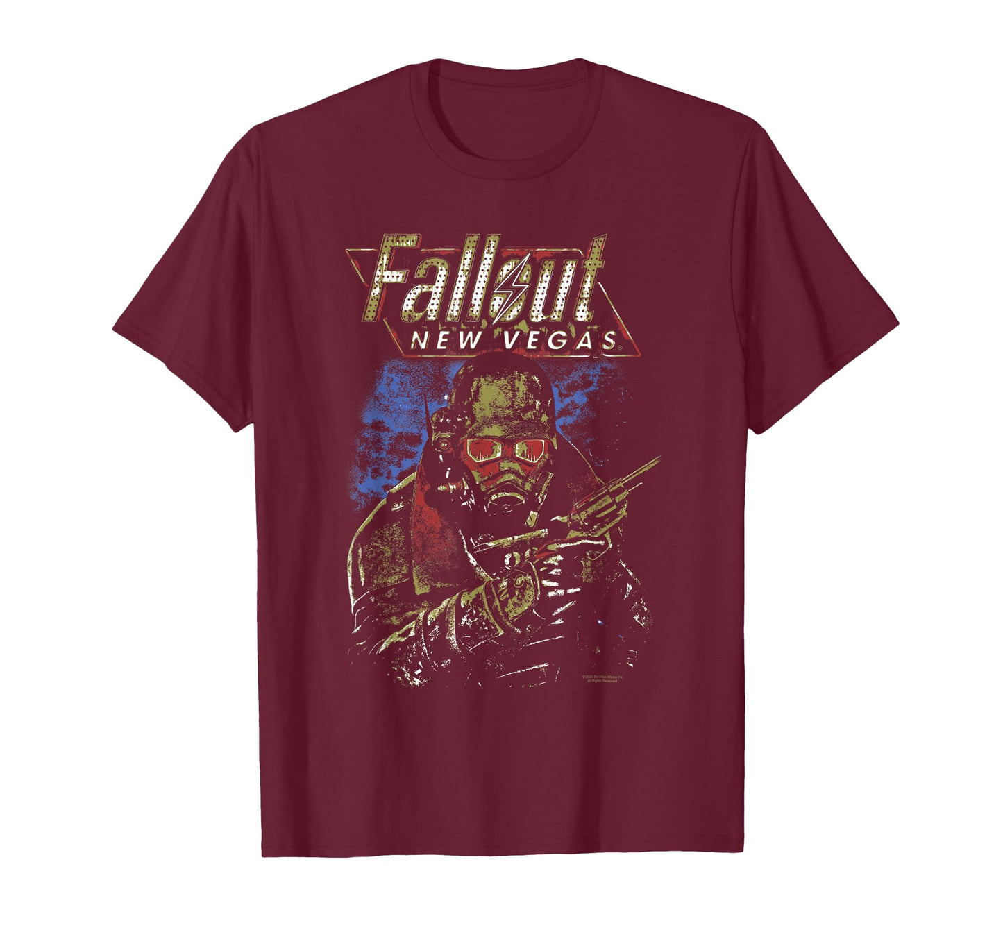 Fallout New Vegas Ranger Vintage Distressed Video Game T-Shirt