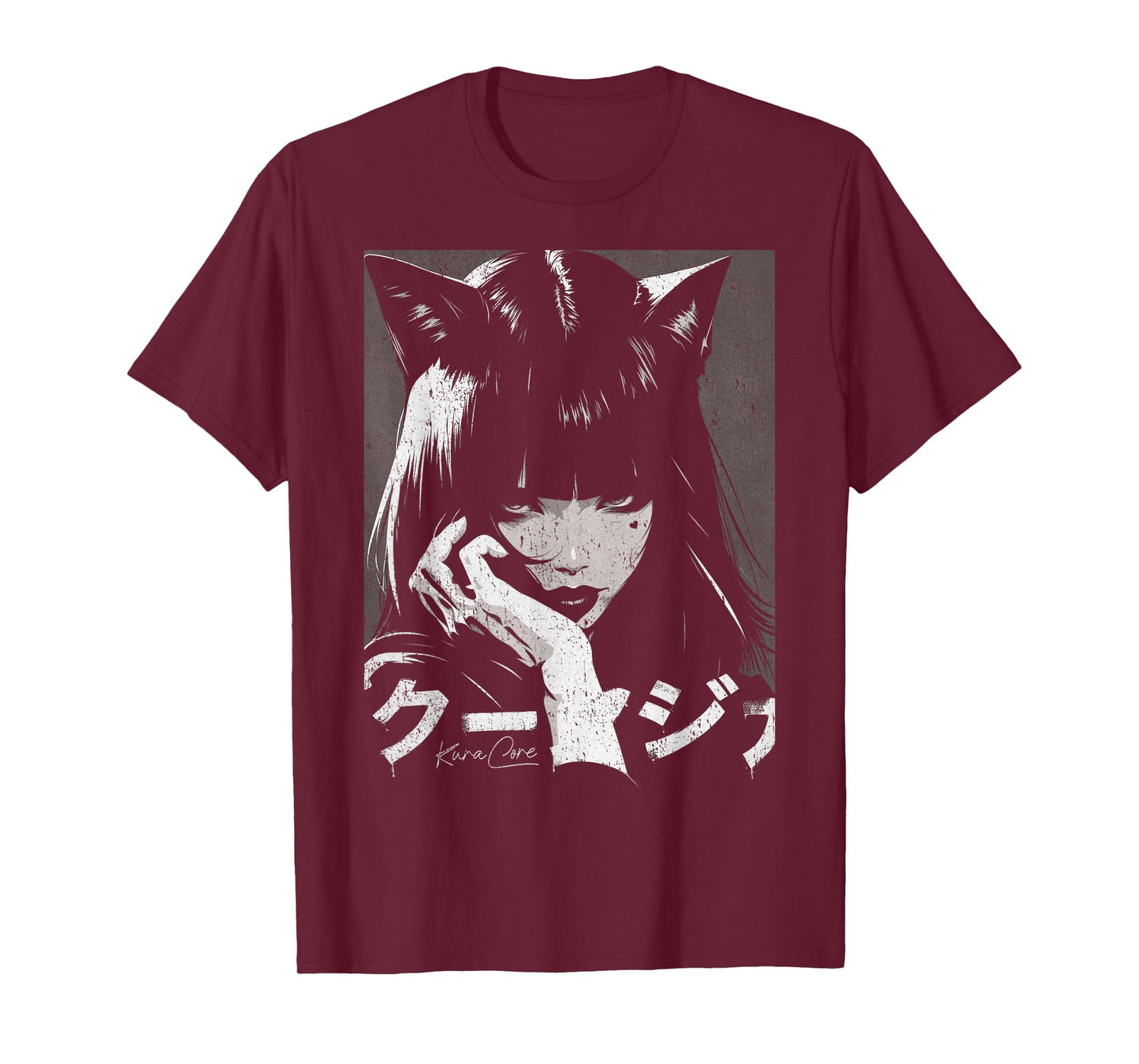 Japanese Streetwear Cyberpunk Y2K Techwear Neko Manga Anime T-Shirt
