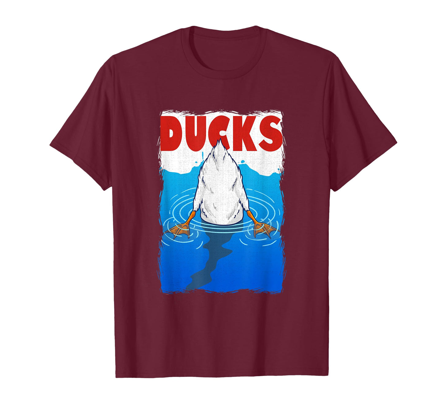Retro 90s Movies Duck Pun Meme Men Women Funny Duck T-Shirt