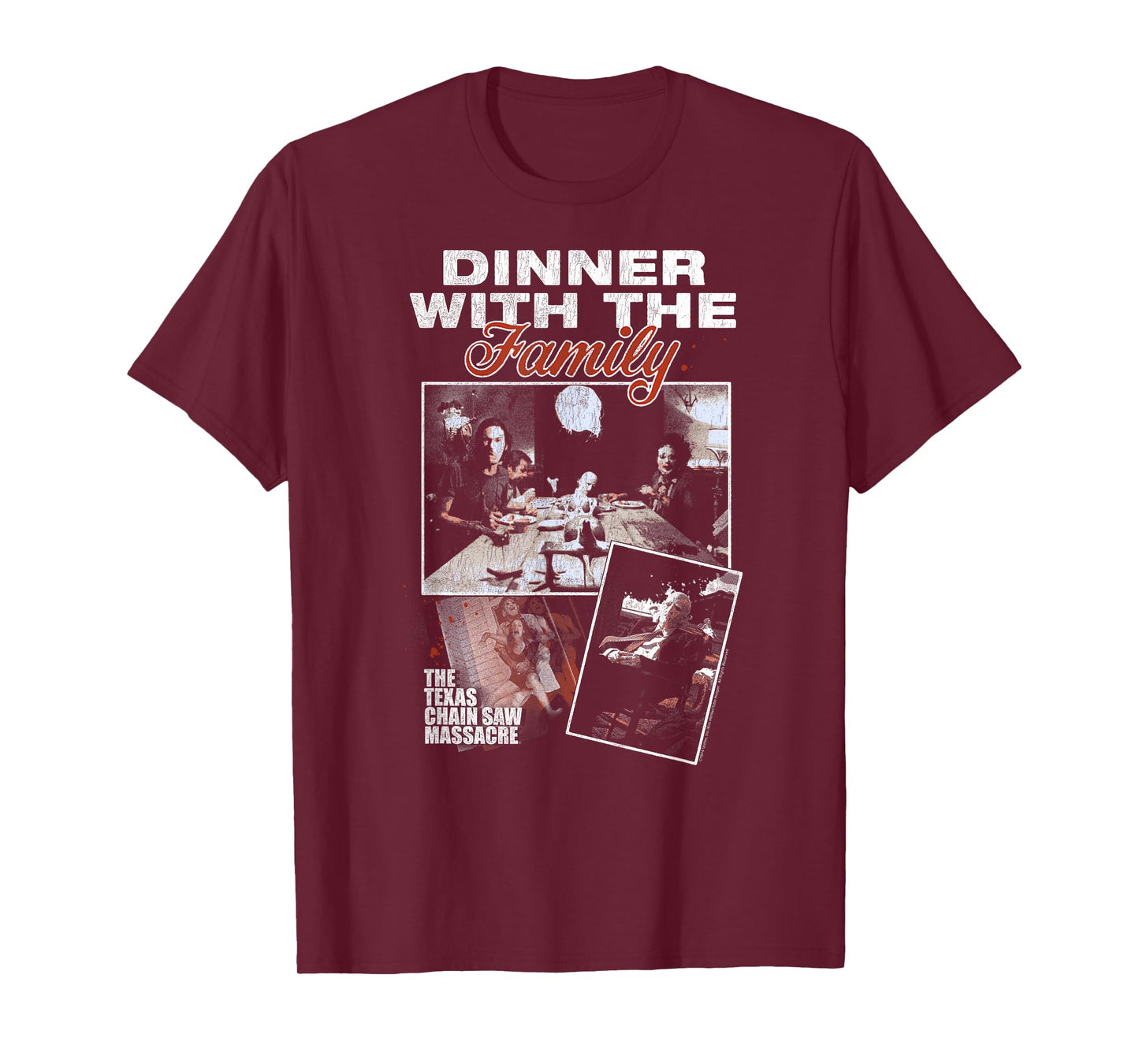 The Texas Chainsaw Massacre Dinner with The Family Horror T-Shirt