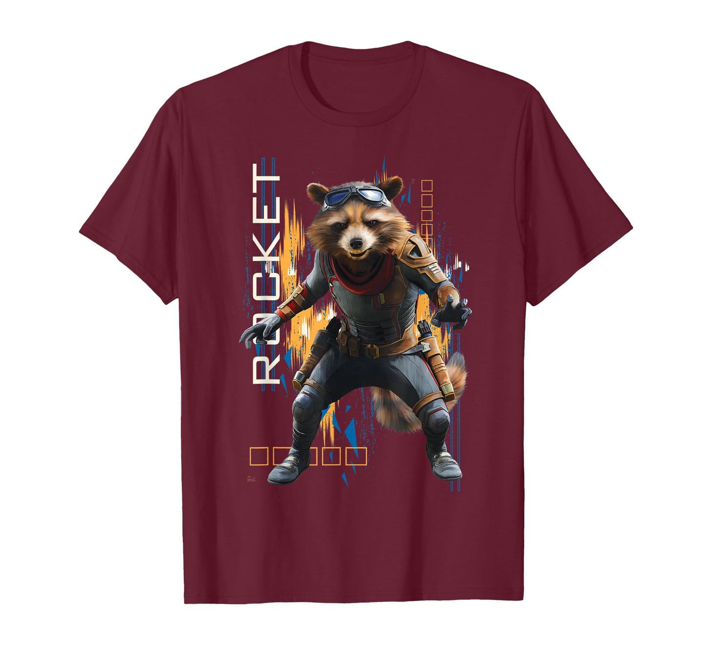 Marvel Avengers Endgame Rocket Action Pose Graphic Tee T-Shirt
