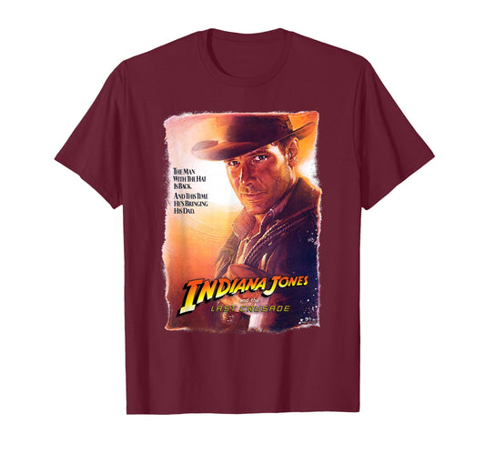 Lucasfilm Indiana Jones and The Last Crusade Poster Art T-Shirt