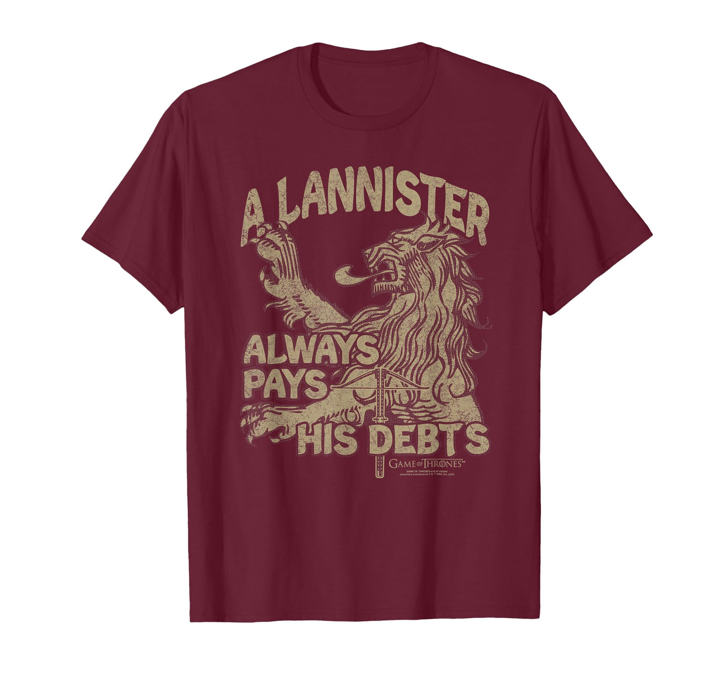 Game of Thrones A Lannister Always Pays His Debts T-Shirt
