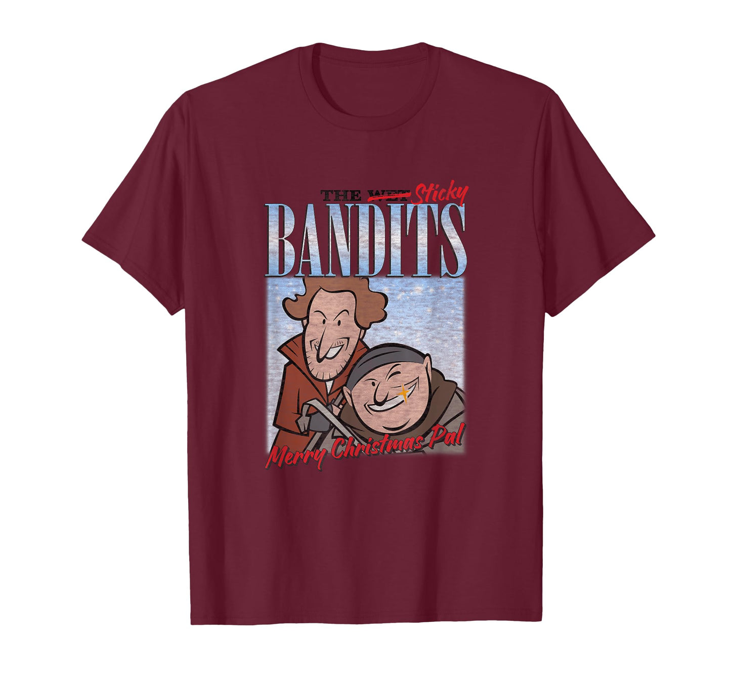 Home Alone Sticky Bandits Christmas Cartoon T-Shirt