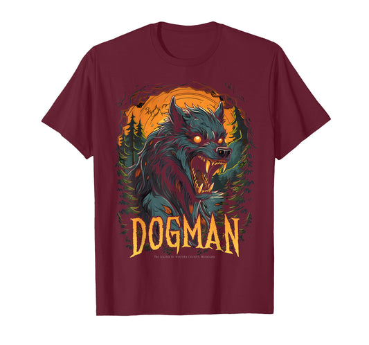 Dogman The Legend Cryptid Creature Werewolf Cryptozoology T-Shirt