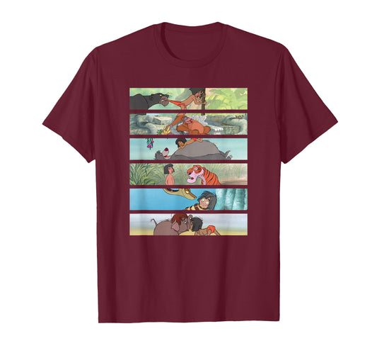 Disney The Jungle Book Favorite Scenes Panel Stack T-Shirt