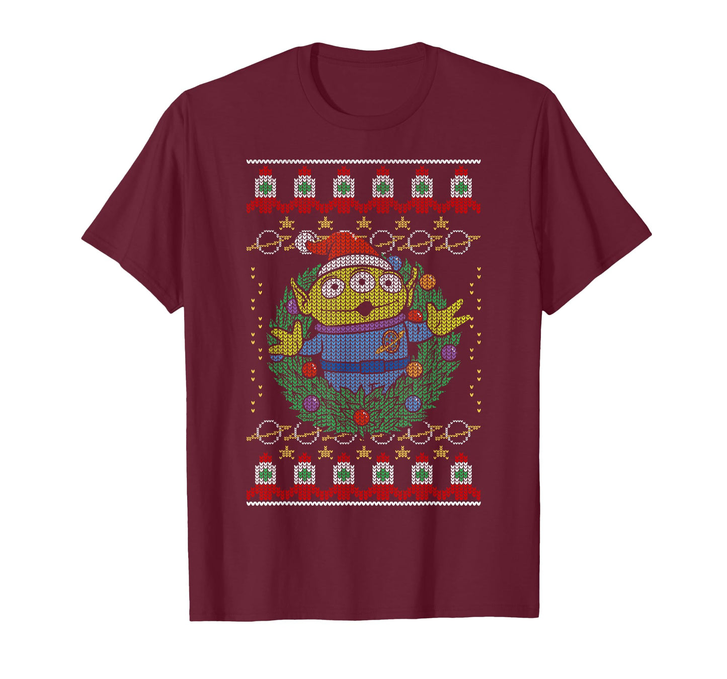 Disney Pixar Toy Story Alien Greetings Ugly Christmas Style T-Shirt