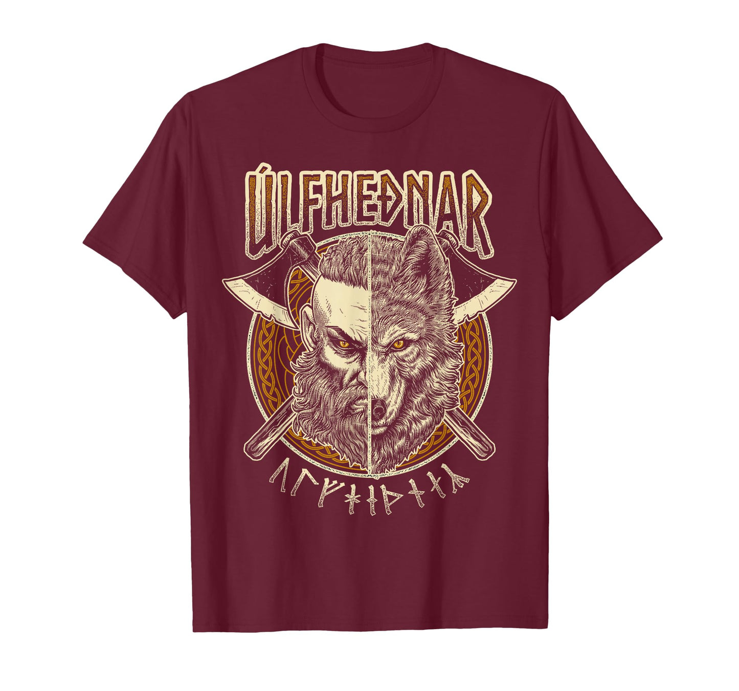 Viking Wolf Ulfhednar Pagan Nordic Valhalla Warrior T-Shirt