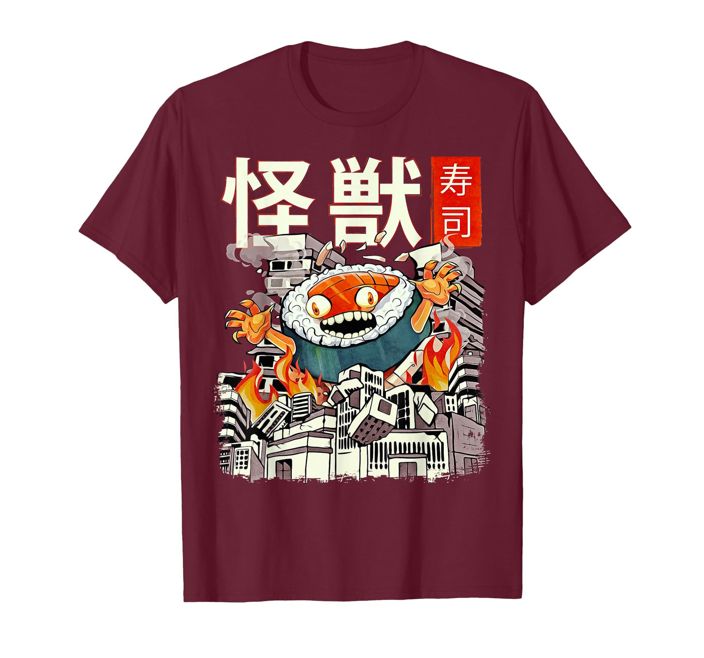 Kaiju Sushi Japanese Anime Monster T-Shirt