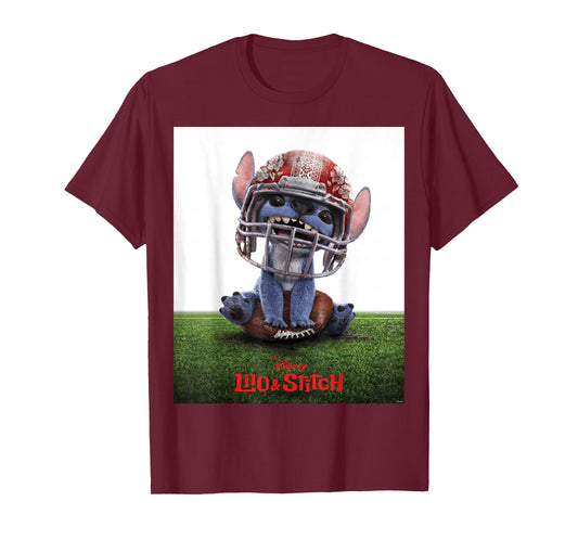 Disney Lilo & Stitch Live-Action Movie Funny Football Poster T-Shirt
