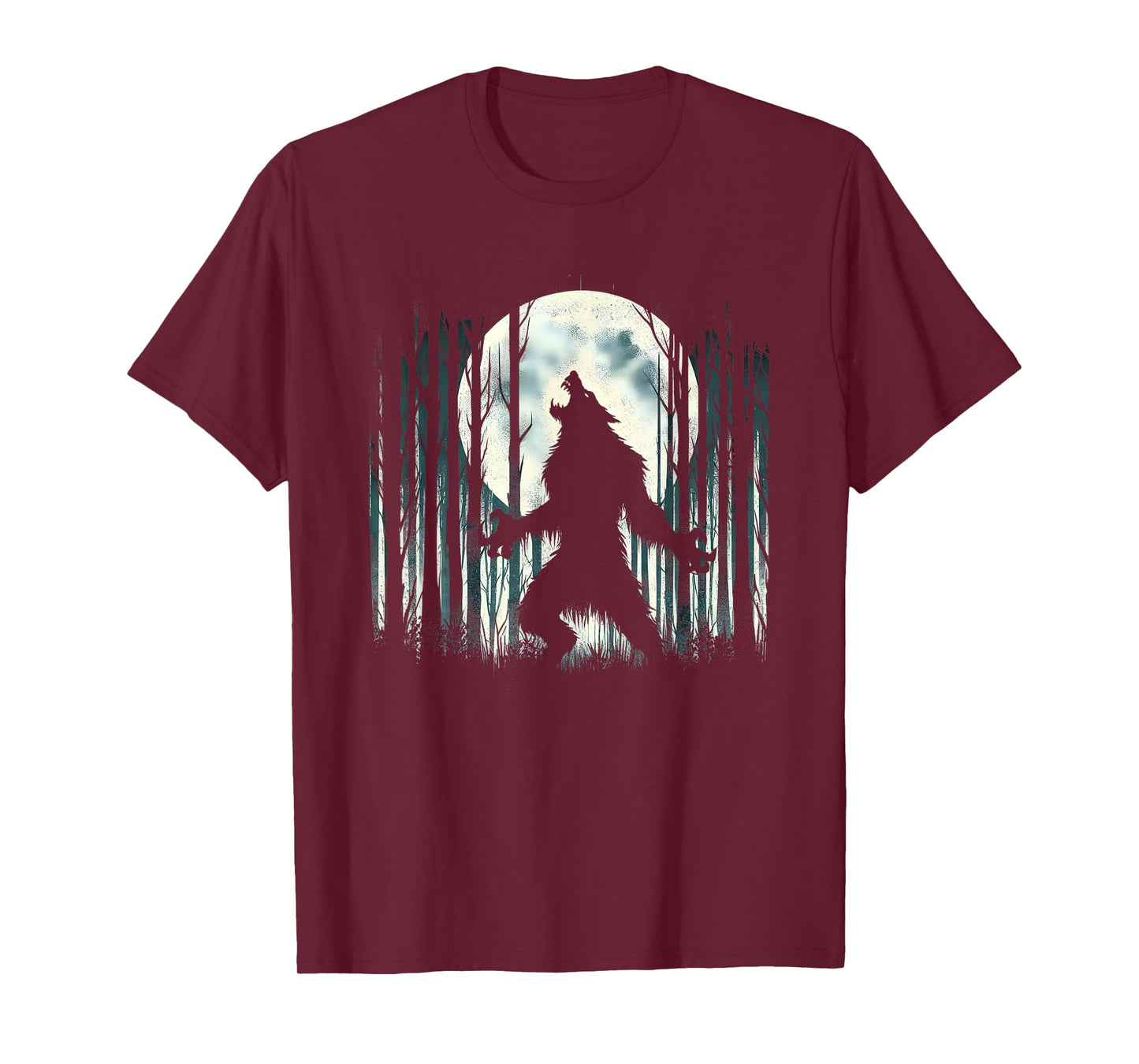Werewolf Howling At Full Moon - Alpha Wolf Meme Literally Me T-Shirt