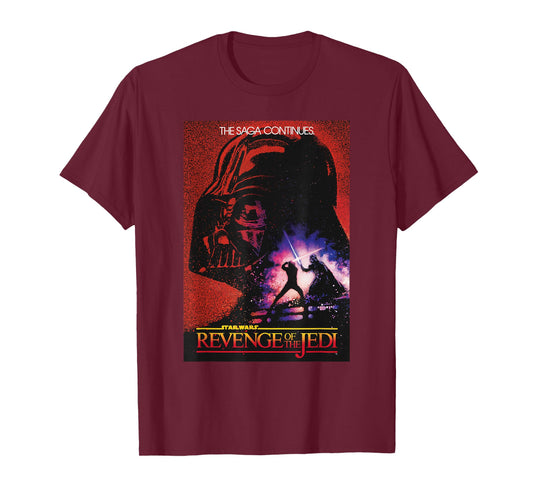 Star Wars: Return of the Jedi Darth Vader Background Poster T-Shirt