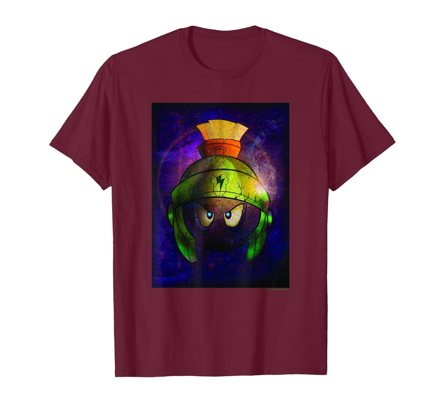 WB100 Looney Tunes Marvin The Martian Angry Space Portrait T-Shirt