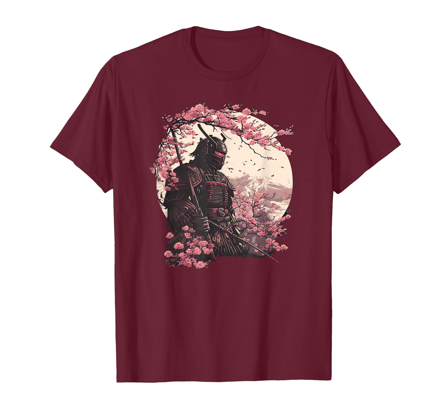 Aesthetic Vintage Samurai Japanese Art Samurai Retro cherry T-Shirt