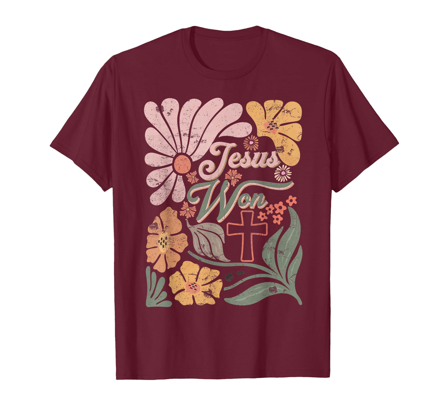 Boho Retro Christian Jesus Won Men Women Kids T-Shirt