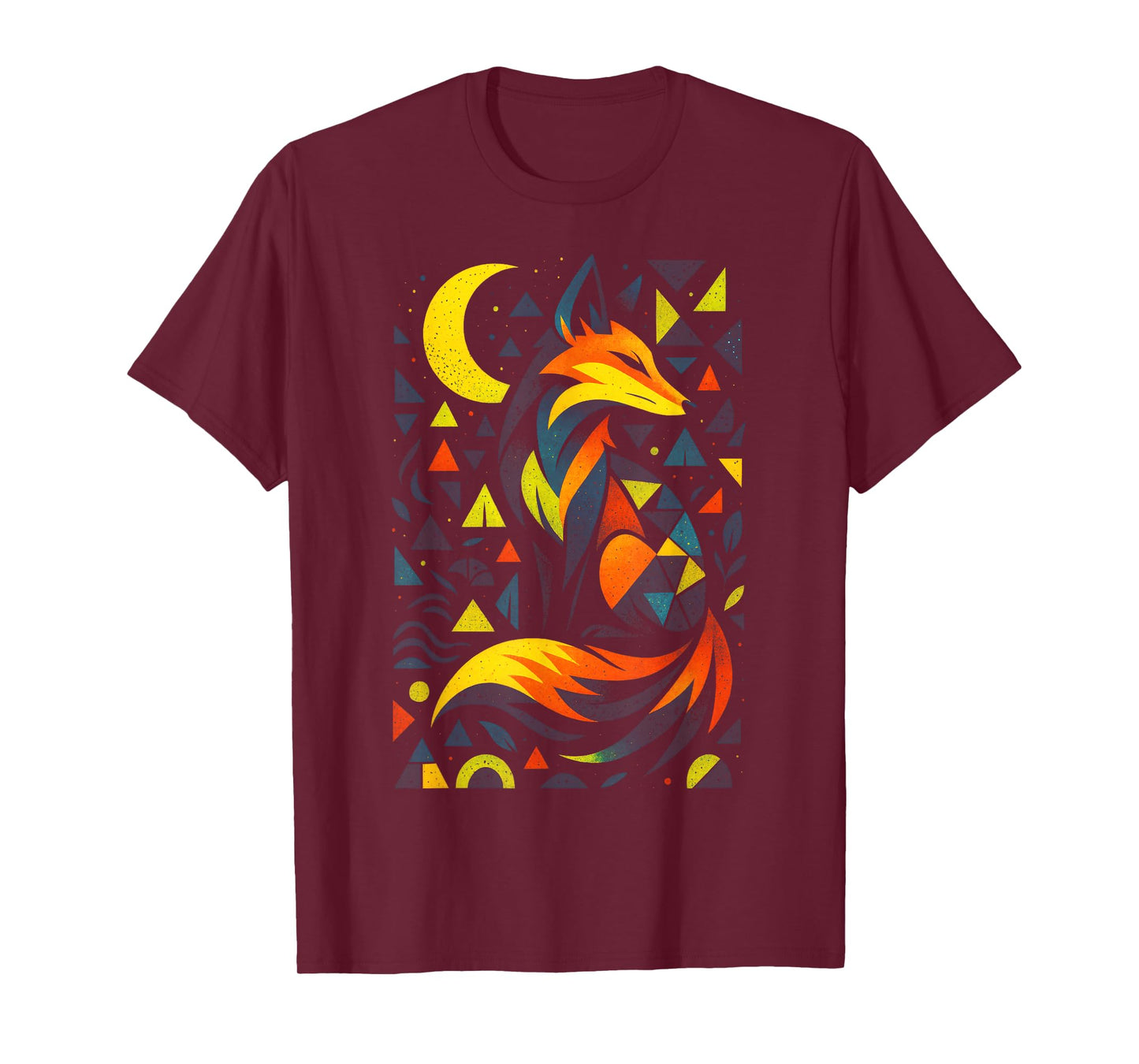 Abstract Fox - Geometric Art T-Shirt