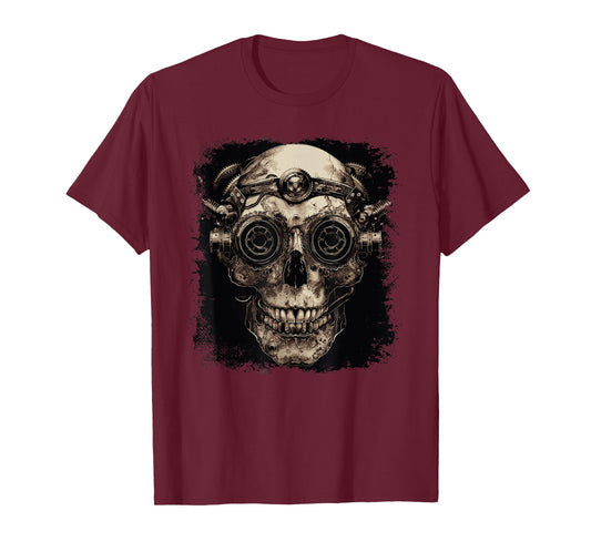 Steampunk Zombie Skull T-Shirt