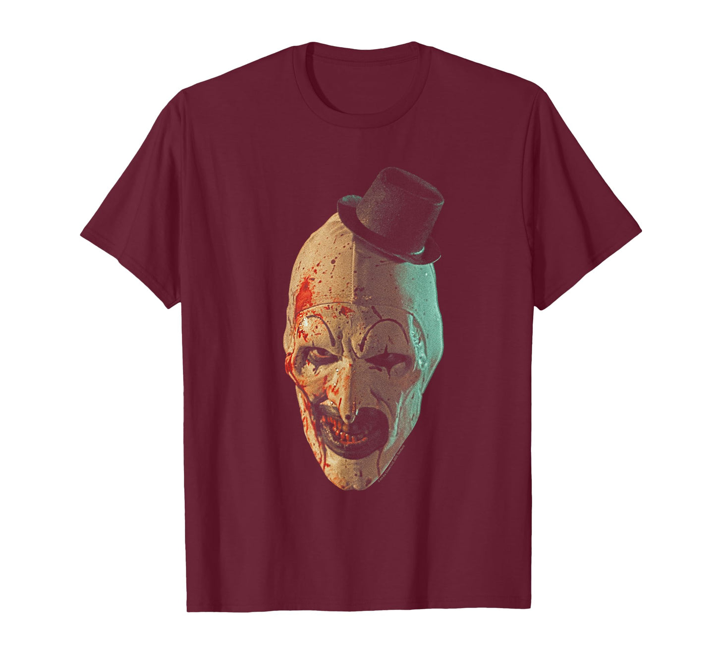 Terrifier Art The Clown Oversized Portrait Horror Movie T-Shirt