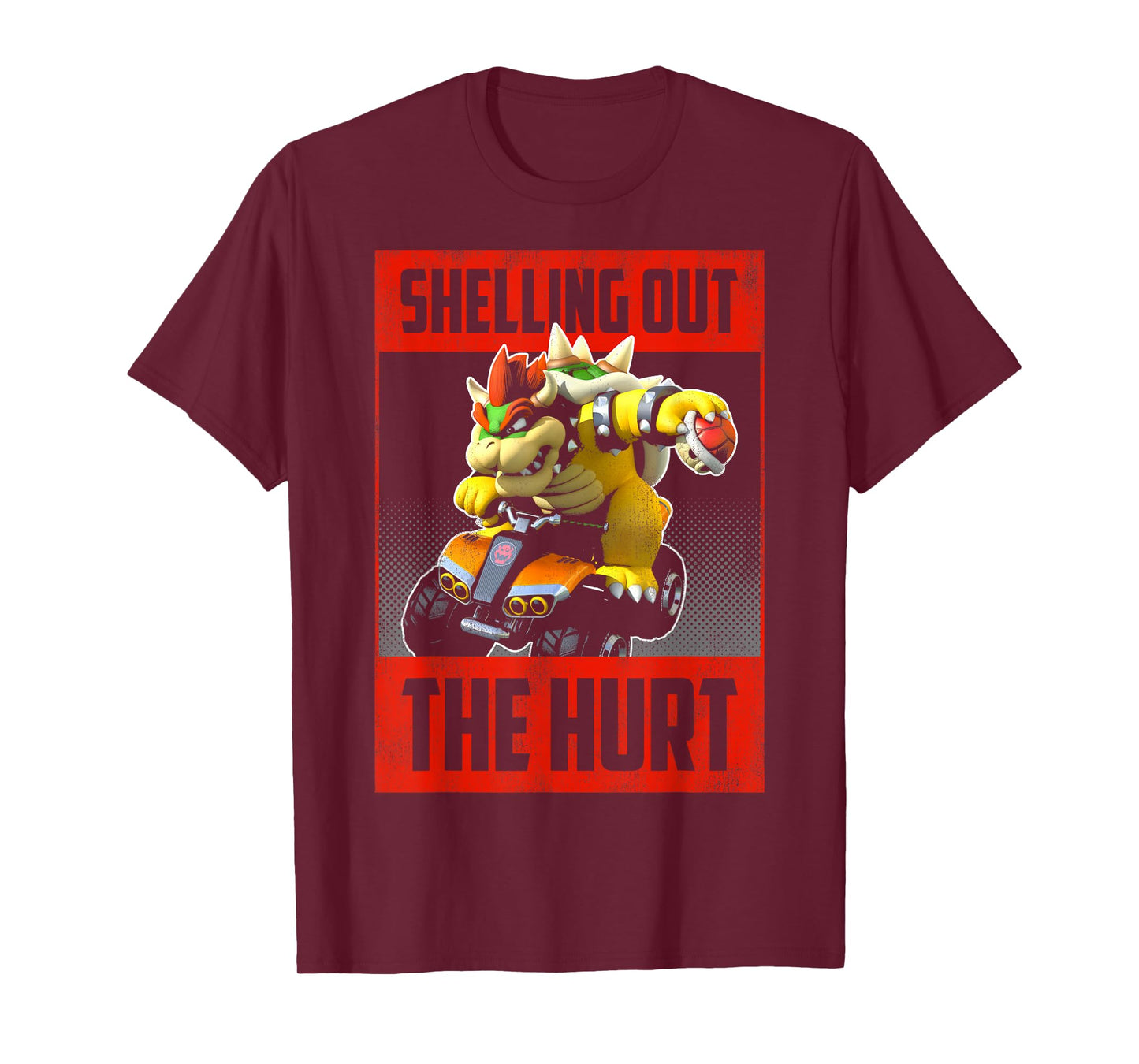 Mario Kart Bowser Shelling Out The Hurt Graphic T-Shirt T-Shirt