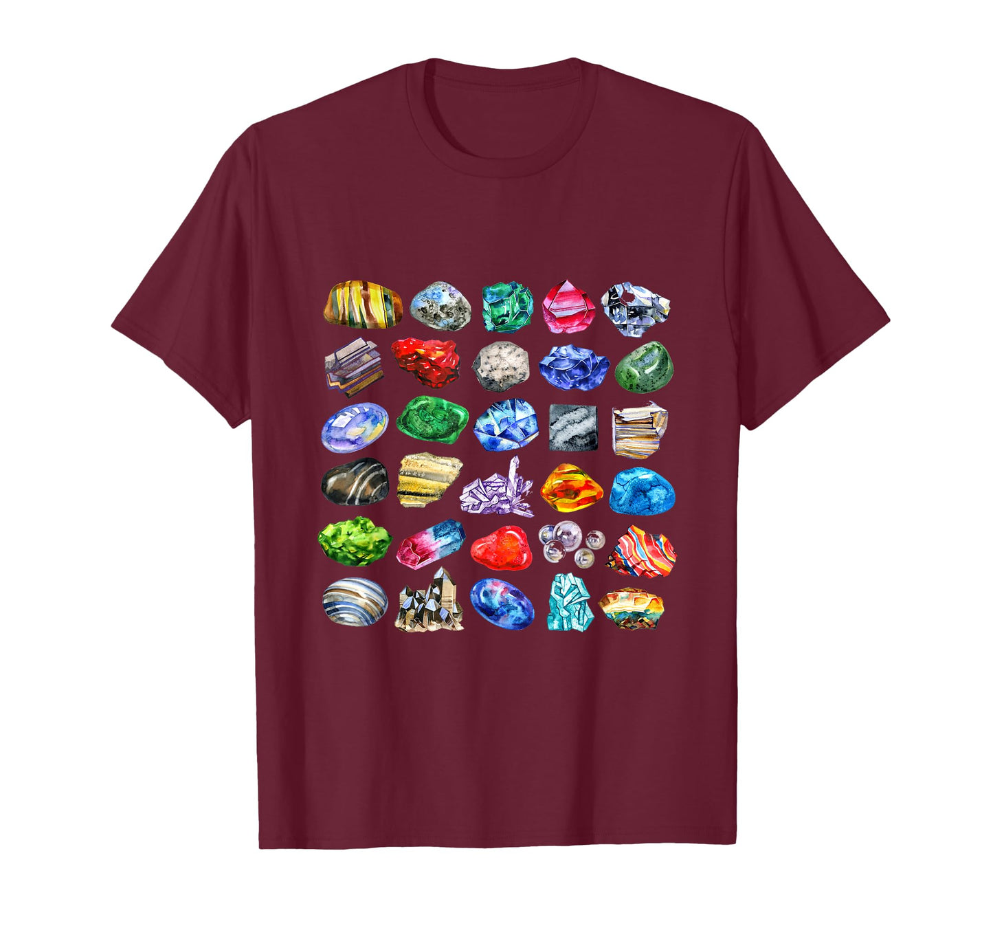 Minerals Gems and Crystals Rock Collecting T-Shirt