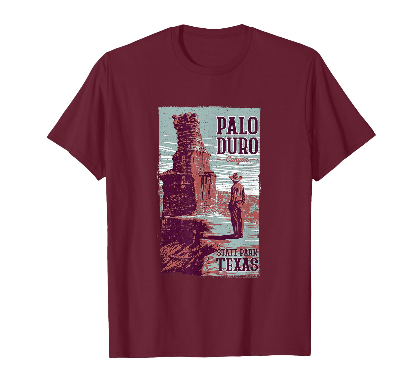 Vintage Palo Duro Canyon State Park Texas Hiking Souvenir T-Shirt