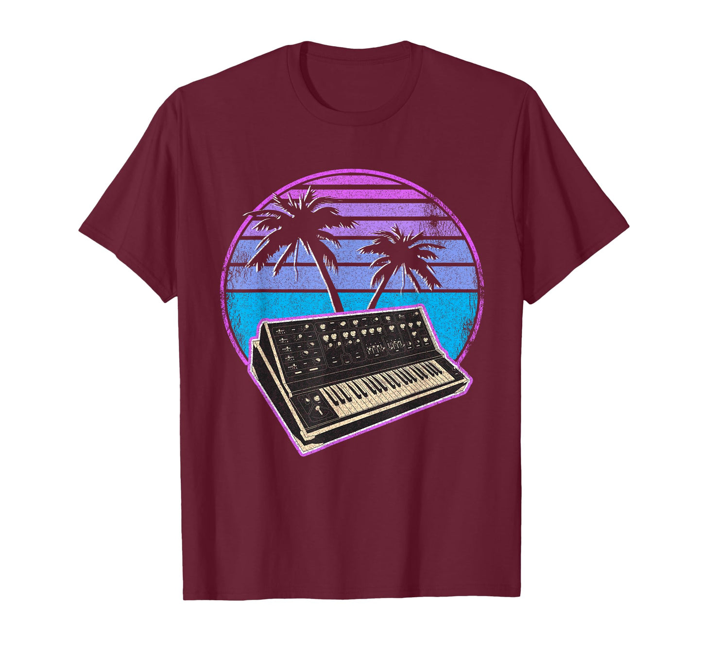 Synthwave Vintage Retrowave Pastel Goth Analog Synthesizer T-Shirt