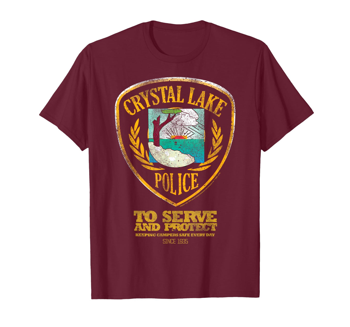 Friday The 13th Crystal Lake Police To Serve And Protect T-Shirt