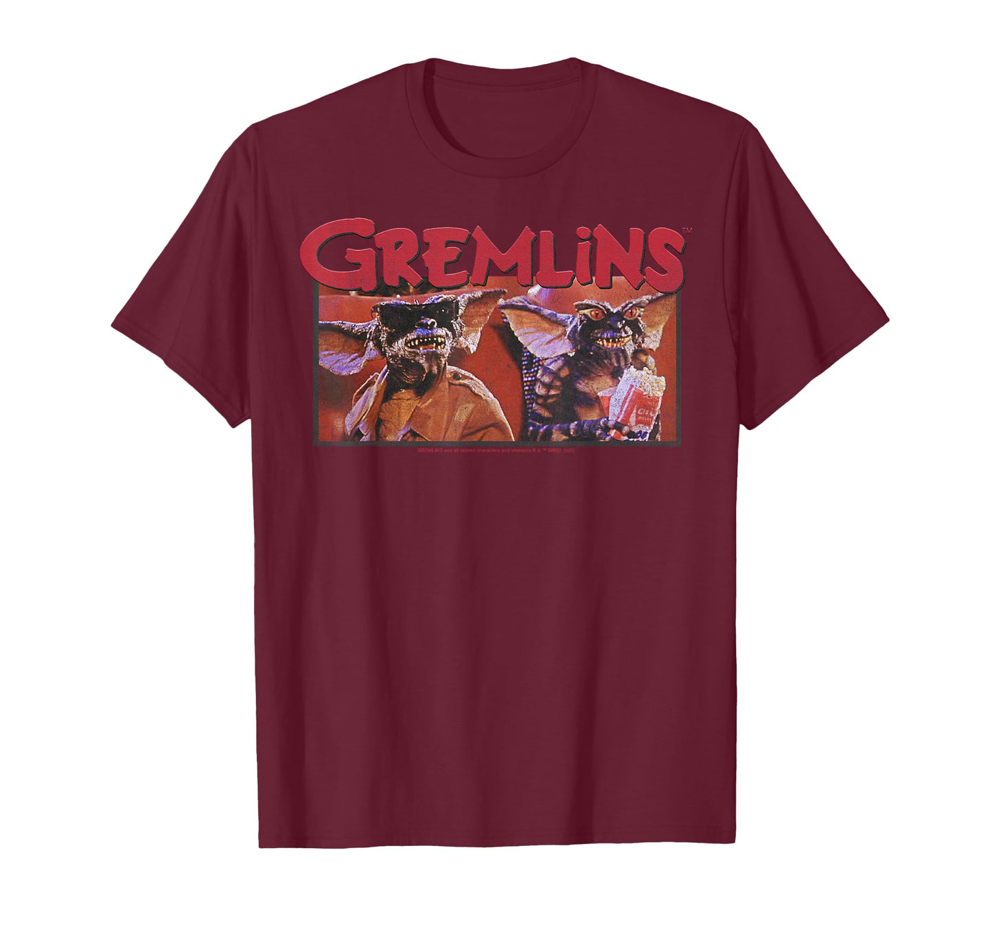 Gremlins at The Movies Portrait T-Shirt
