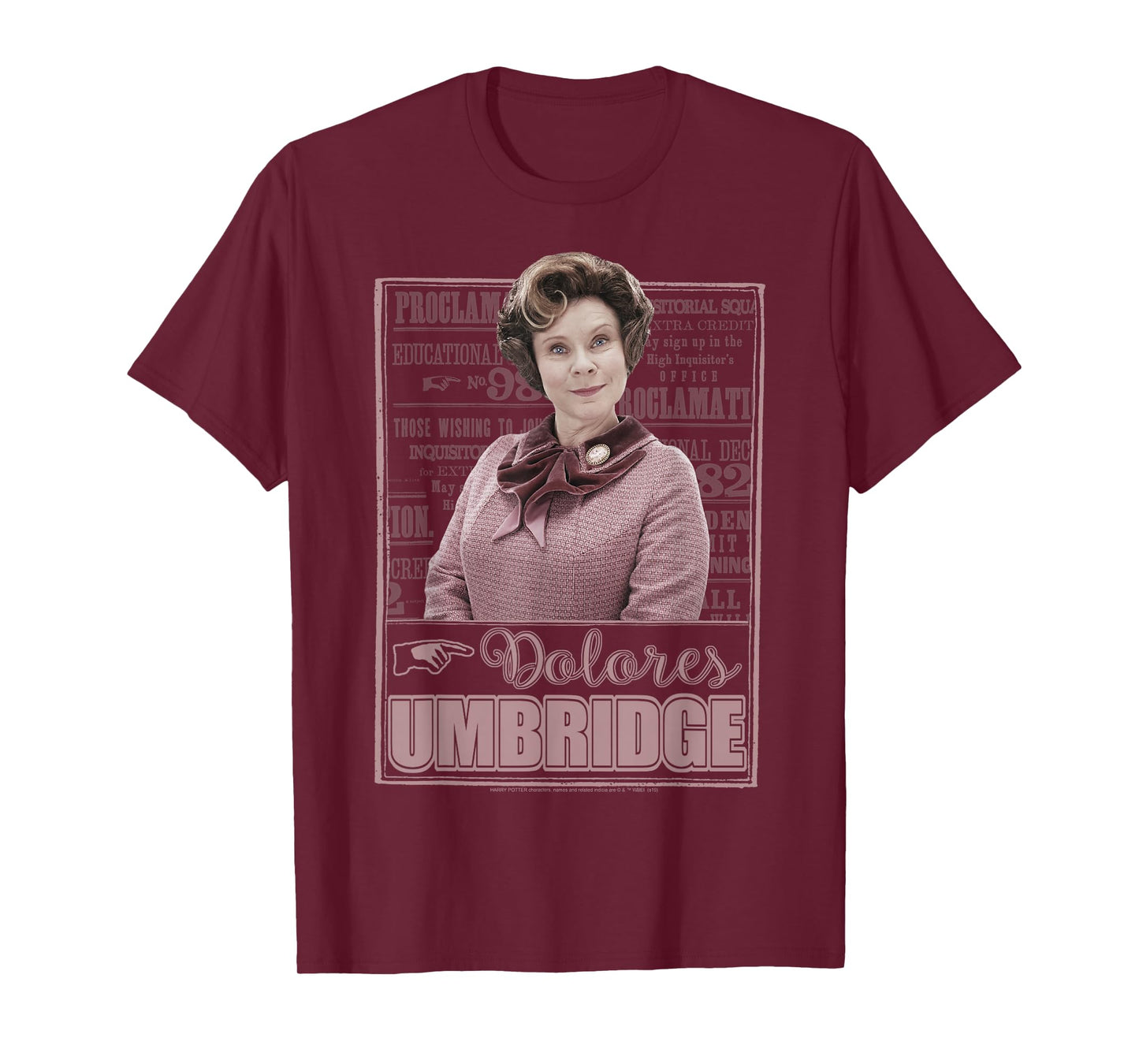 Harry Potter Dolores Umbridge Proclamation Portrait T-Shirt